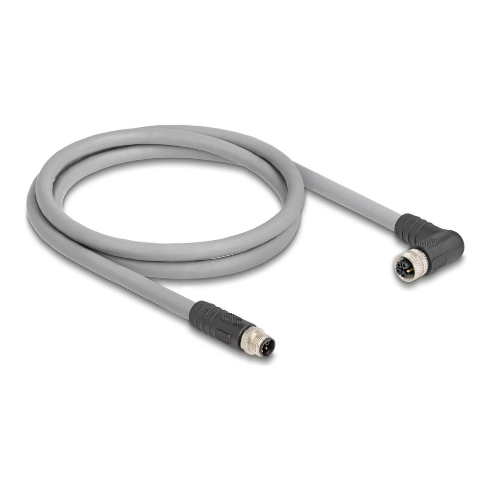 DeLOCK Delock - sensorkabel - 5-stifts M12 till 5-stifts M12 - 1 m