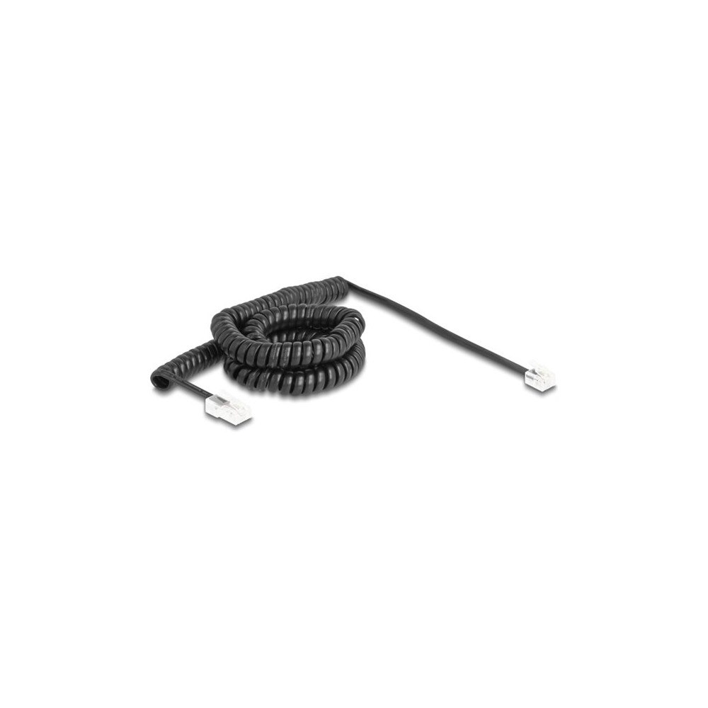 DeLOCK Delock telefonkabel - 5 m - svart