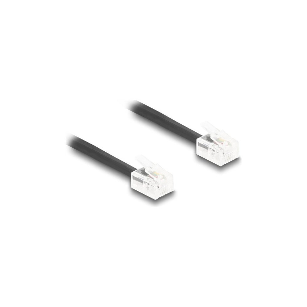 DeLOCK Delock telefonkabel - 1 m - svart