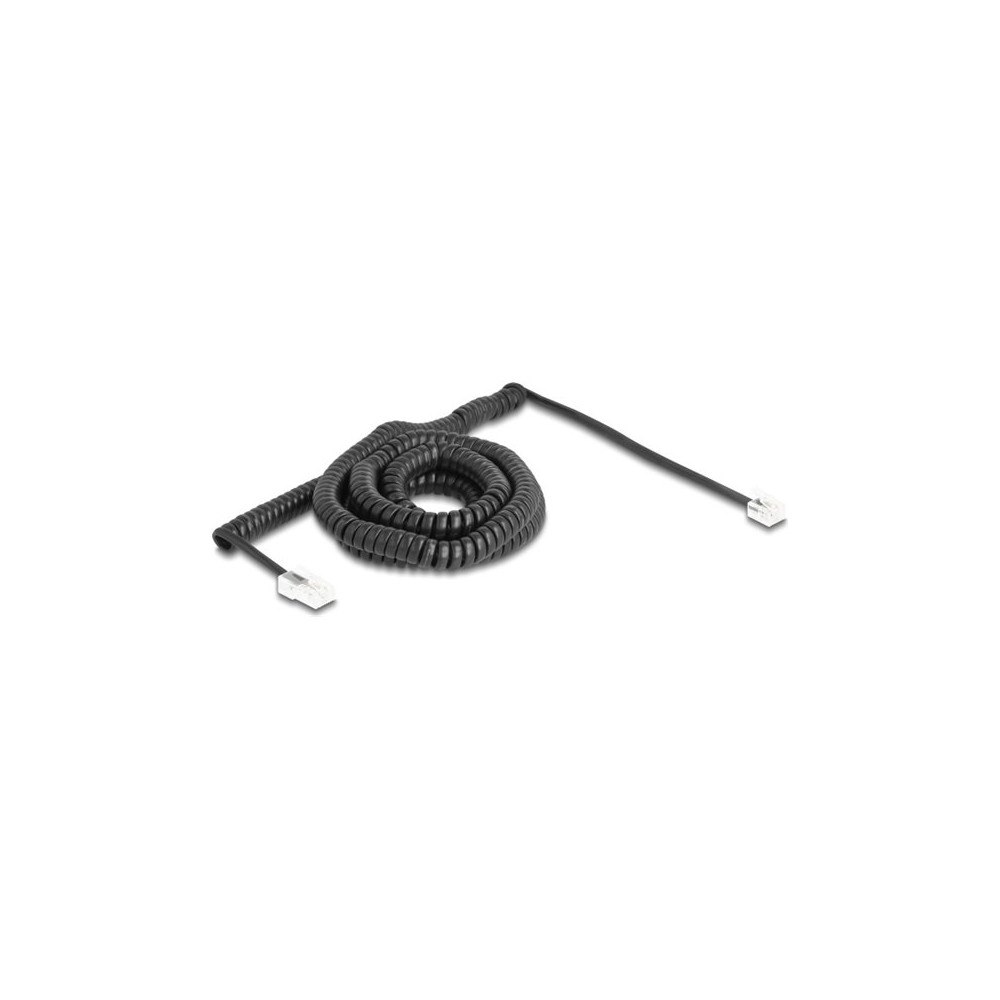 DeLOCK Delock telefonkabel - 10 m - svart