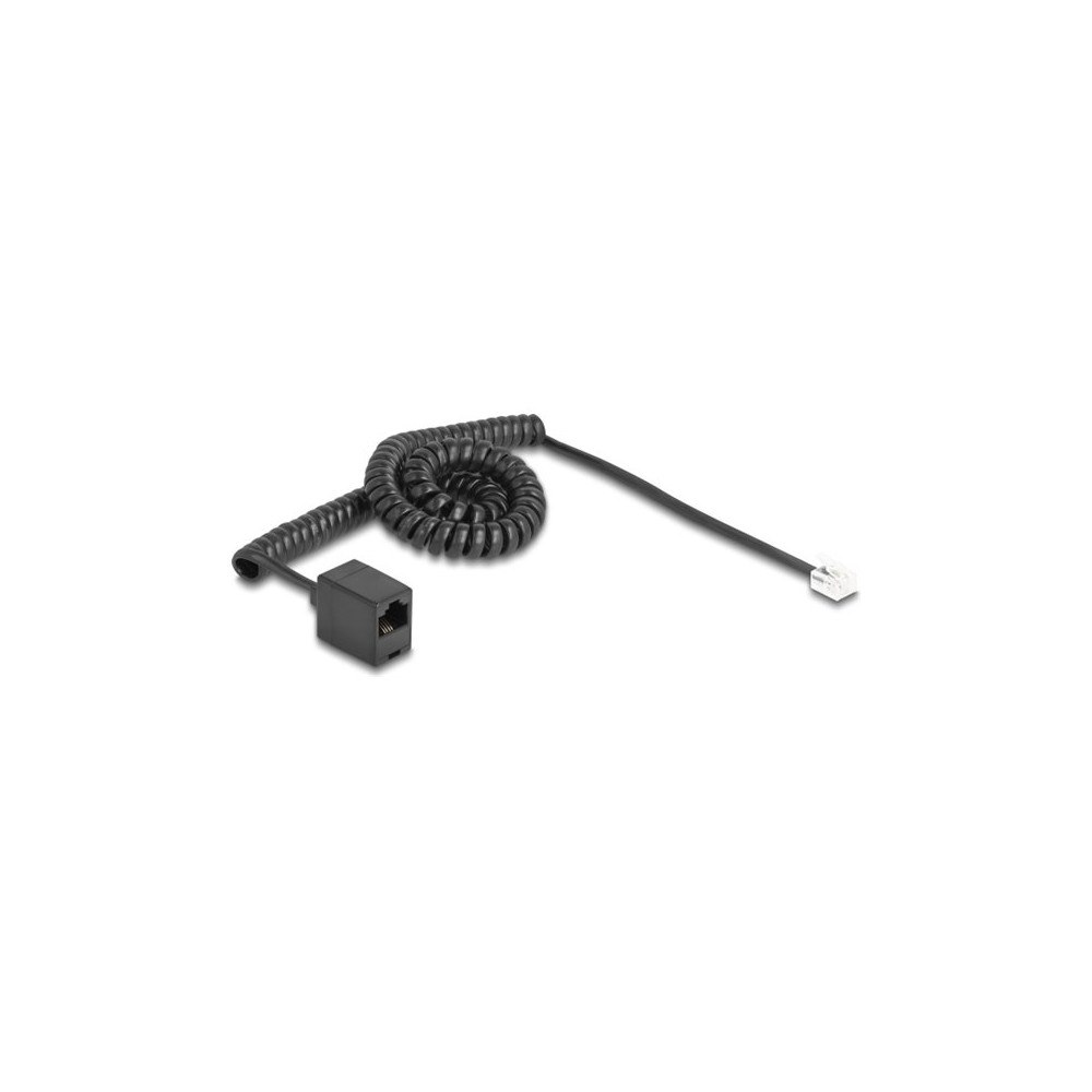 DeLOCK Delock telefonkabel - 3 m - svart