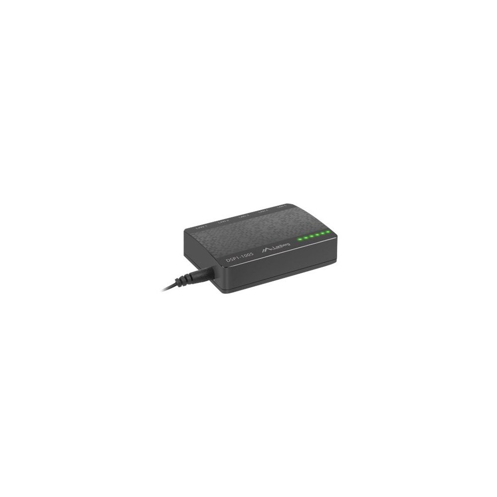 LANBERG Lanberg DSP1-1005 - switch - 5 portar - ohanterad