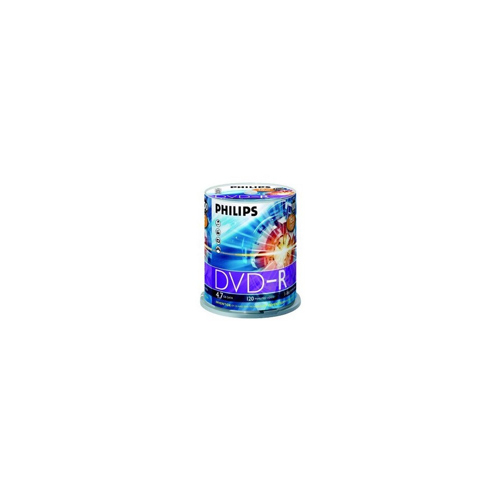 Philips Philips DM4S6B00F - DVD-R x 100 - 4.7 GB - lagringsmedier