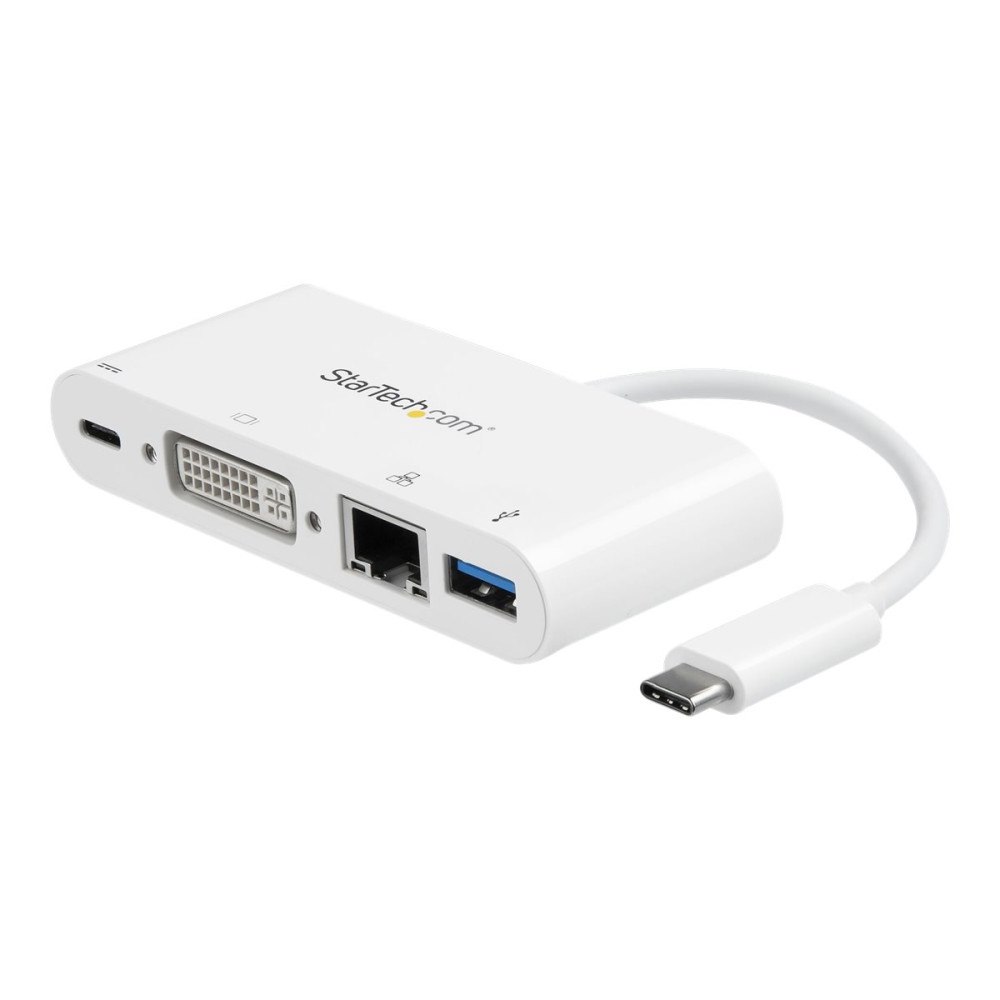 StarTech.com StarTech.com USB C Multiport Adapter, USB-C to DVI-D (Digital) Video Adapter with 60W Power Delivery Passthrough Chargin...