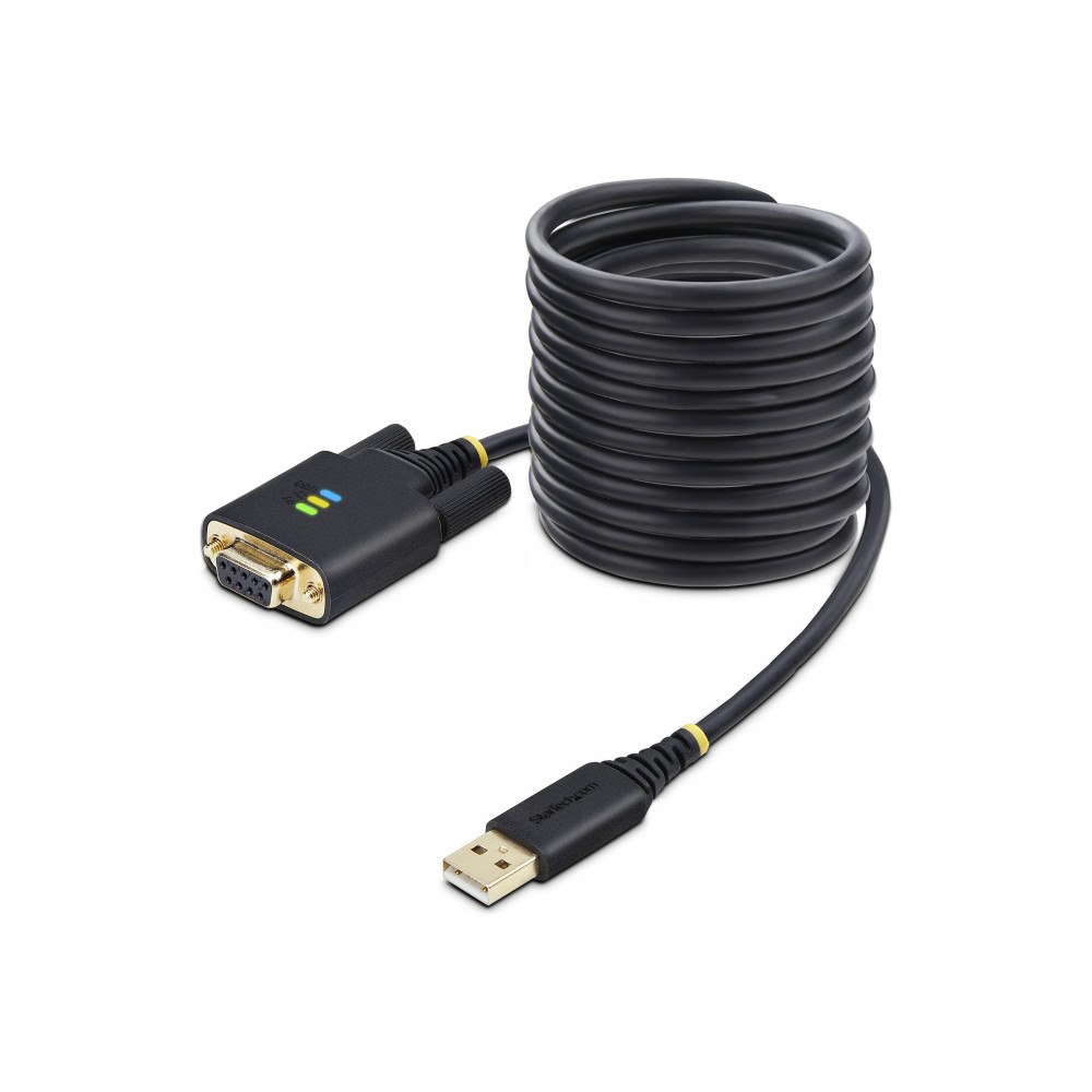 StarTech.com StarTech.com 10ft (3m) USB to Null Modem Serial Adapter Cable, Interchangeable DB9 Screws/Nuts, COM Retention, USB-A to...