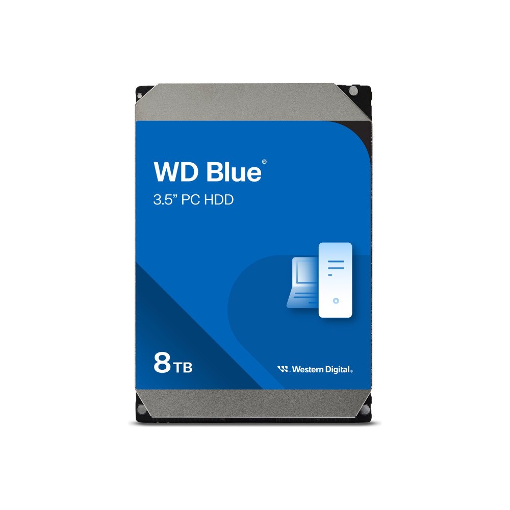 Western Digital WD Blue WD80EAAZ - hårddisk - 8 TB - SATA 6Gb/s
