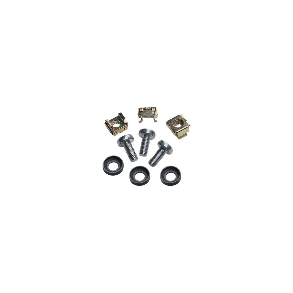 IC Intracom Intellinet Cage Nut Set, 50 Pack - M6 Nuts, Bolts and Washers, Suitable for Network Cabinets/Server Racks, Plastic Stora...