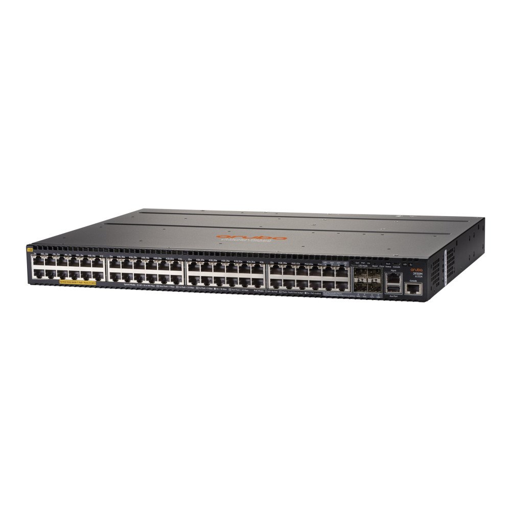 Hewlett Packard Enterprise HPE Aruba 2930M 48G POE+ 1-Slot - switch - 48 portar - Administrerad - rackmonterbar