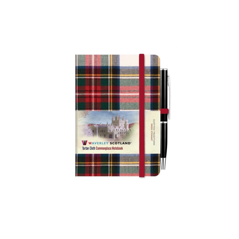 The Gresham Publishing Co. Ltd Waverley Commonplace Notebooks:Dress Stewart Tartan Mini Notebook with Pen (10.5 x 7cm) (inbunden, eng)