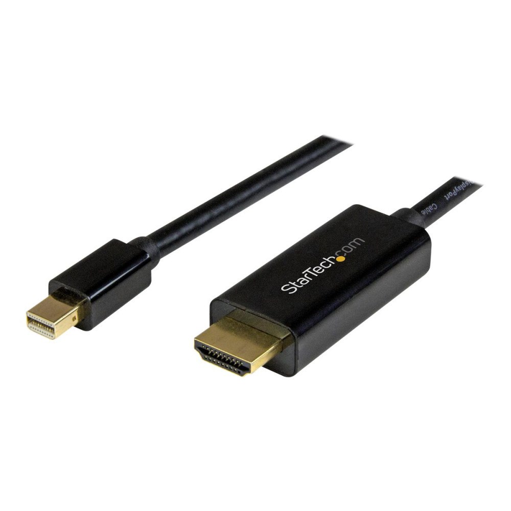 StarTech.com StarTech.com Mini DisplayPort to HDMI Adapter Cable - mDP to HDMI Adapter with Built-in Cable - Black - 5 m (15 ft.) - U...