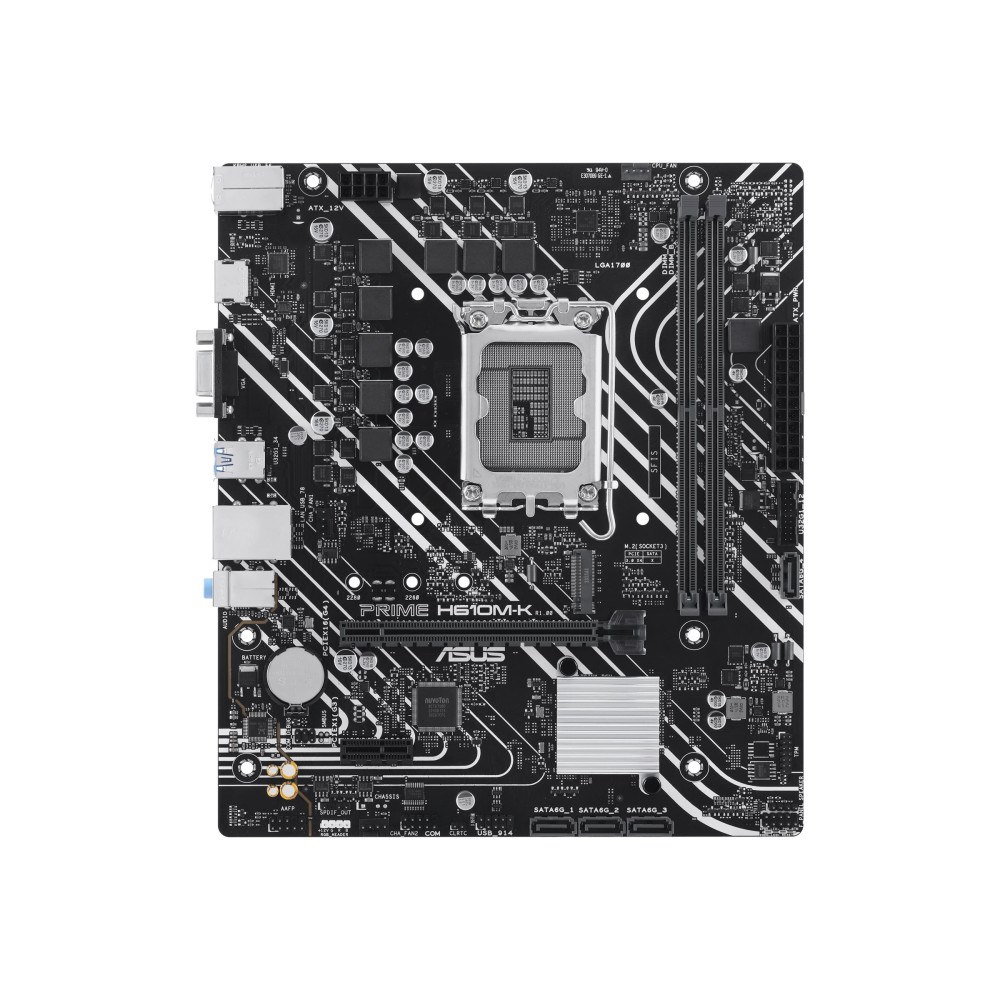 ASUSTeK COMPUTER ASUS PRIME H610M-K - moderkort - micro ATX - LGA1700-uttag - H610