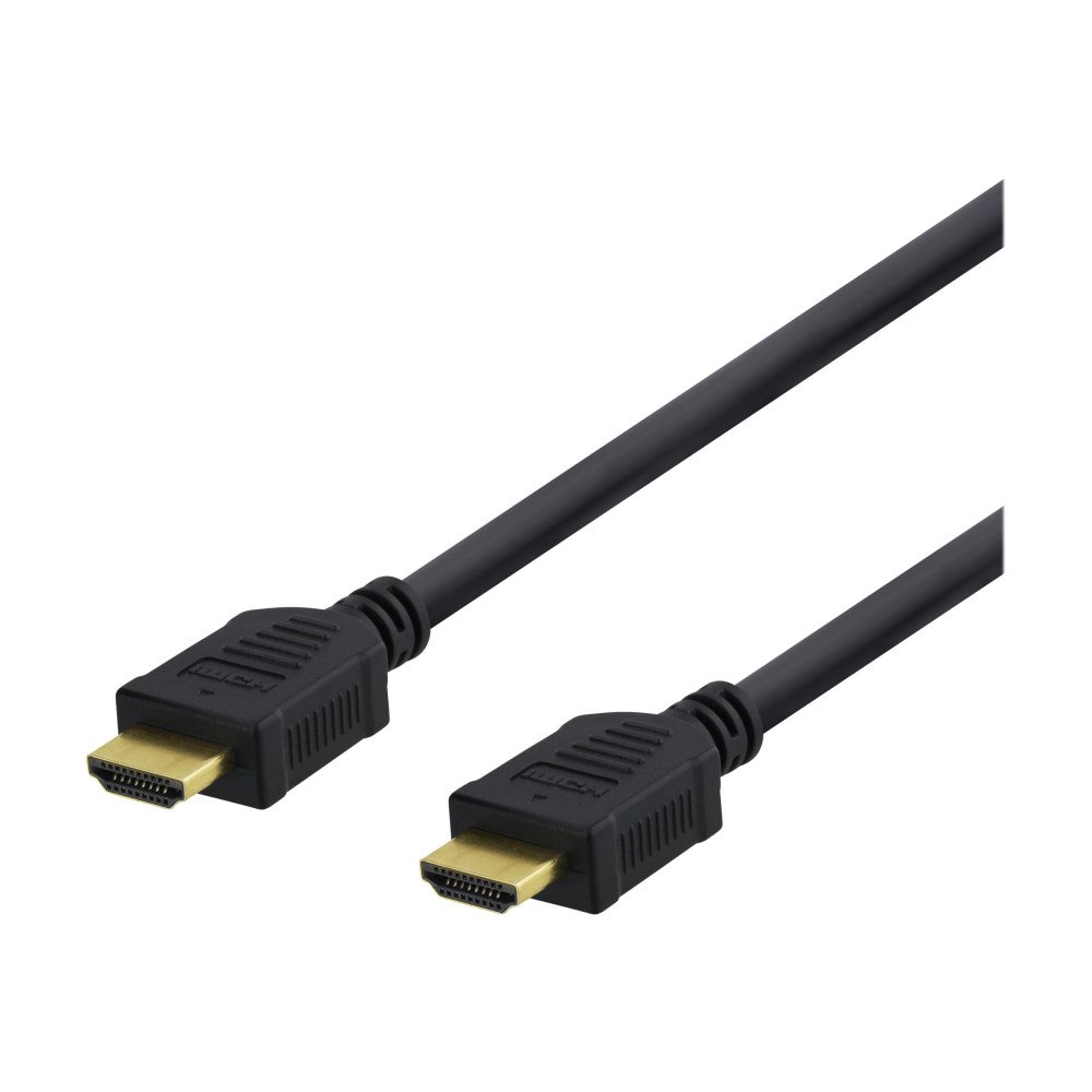 Deltaco DELTACO HDMI-1005D - HDMI-kabel med Ethernet - 50 cm