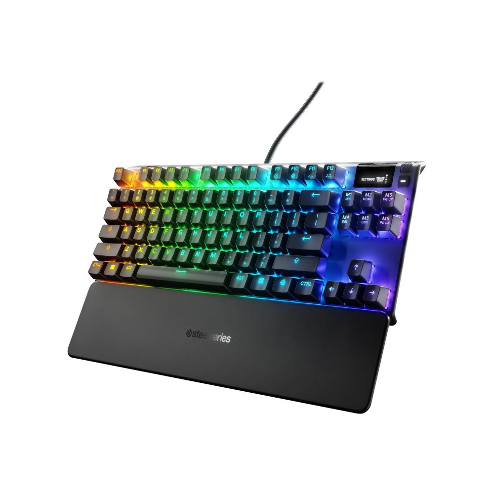 Steelseries SteelSeries Apex 7 TKL - tangentbord - med bildskärm - QWERTY Inmatningsenhet