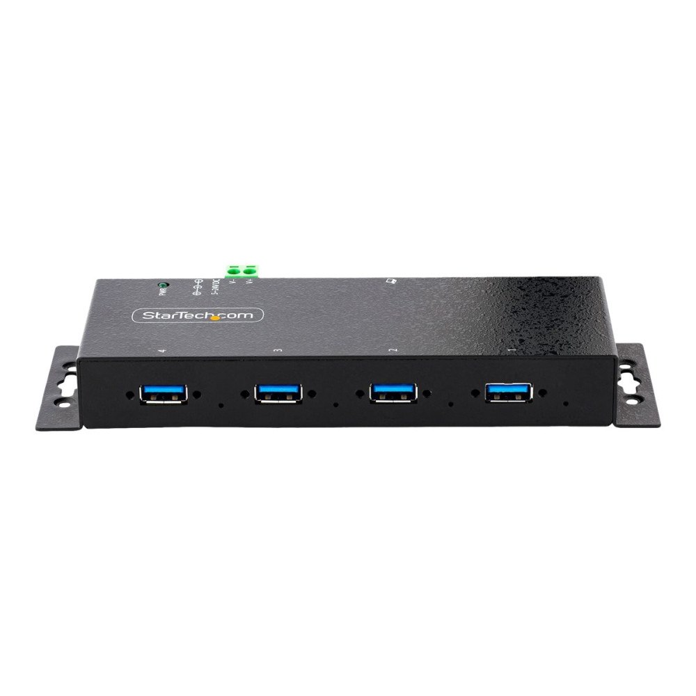 StarTech.com StarTech.com 4-Port Industrial USB 3.0 5Gbps Hub, Rugged USB Hub w/15kV Air/8kV Contact ESD and Surge Protection, DIN/Wa...
