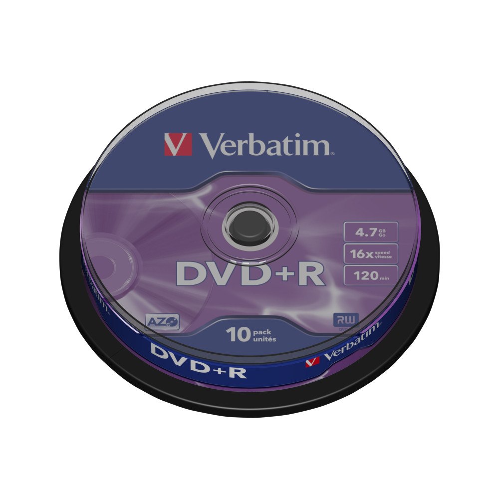 VERBATIM Verbatim DataLifePlus - DVD+R x 10 - 4.7 GB - lagringsmedier