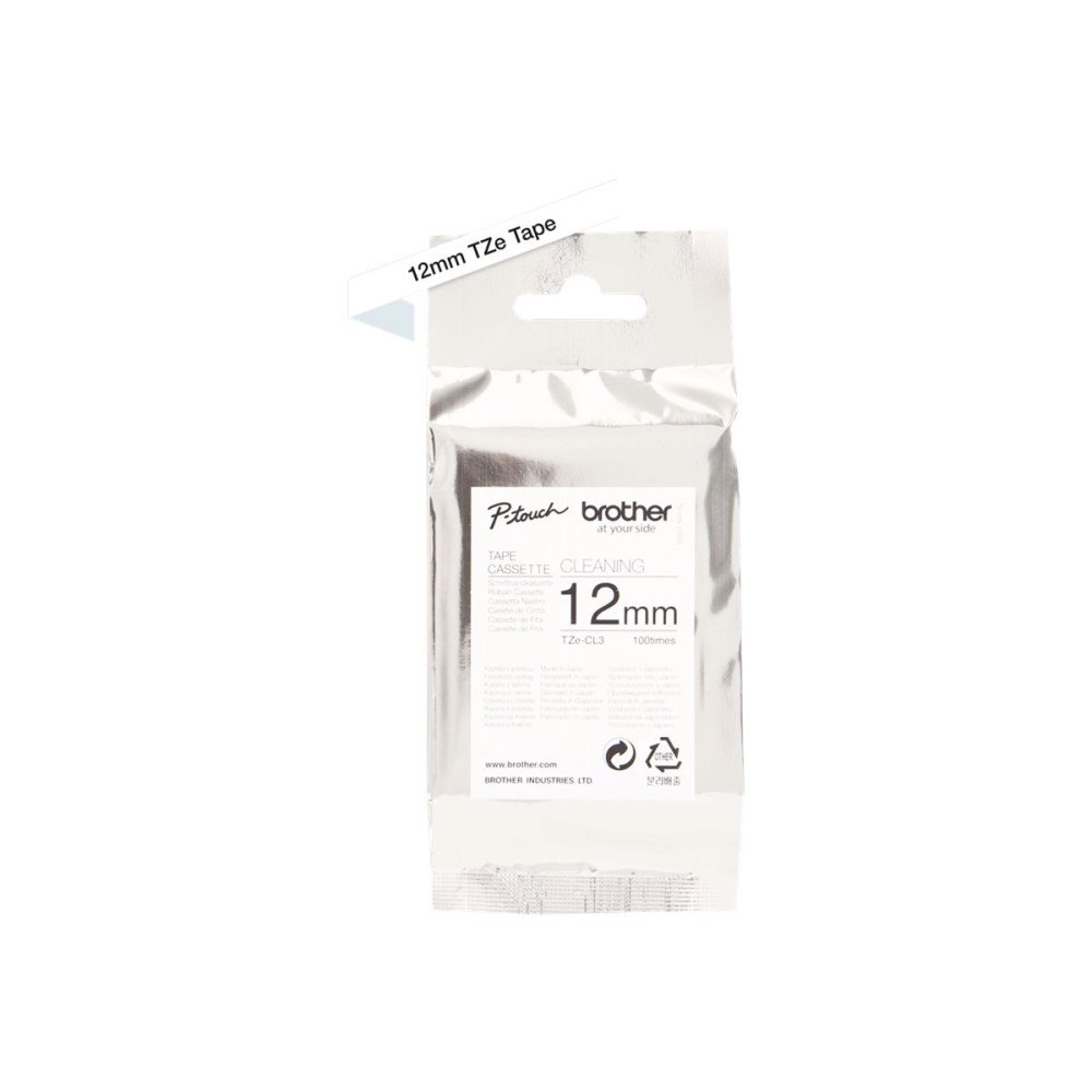 Brother Brother TZe-CL3 - rengöringstejp - 1 kassett(er) - Rulle (1,2 cm)