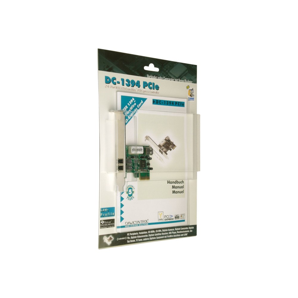Dawicontrol Dawicontrol DC-1394 PCIe - videofångstadapter - PCIe