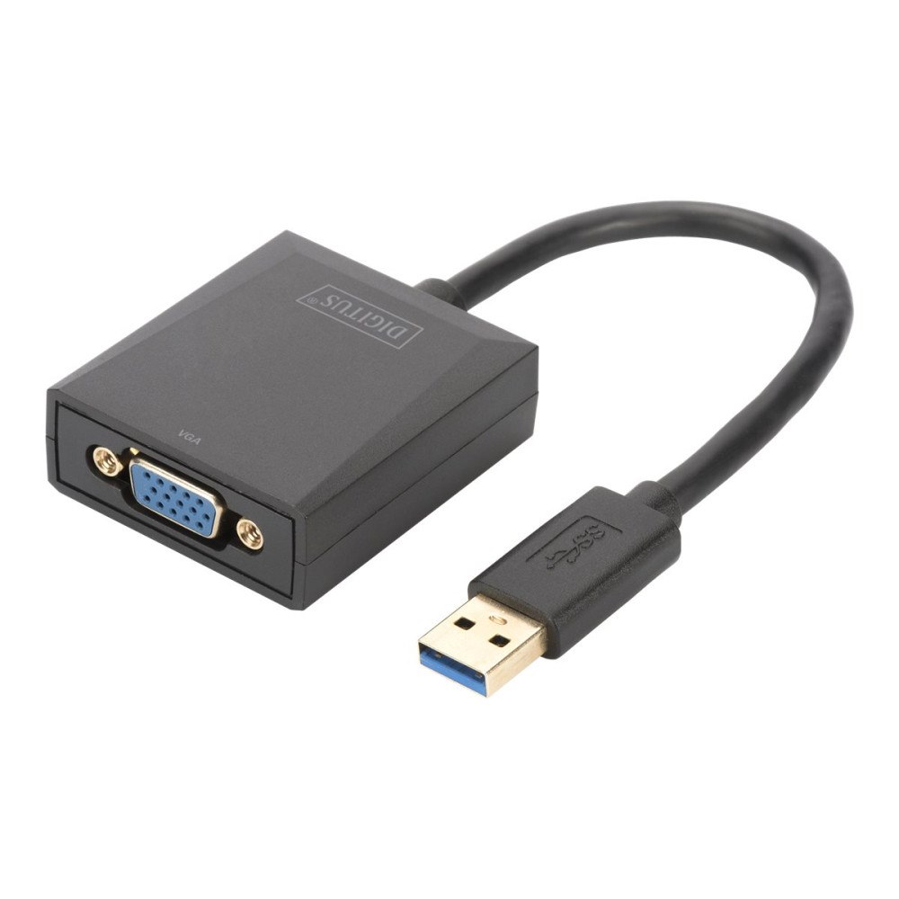 Digitus DIGITUS USB 3.0 to VGA Adapter - extern videoadapter - svart