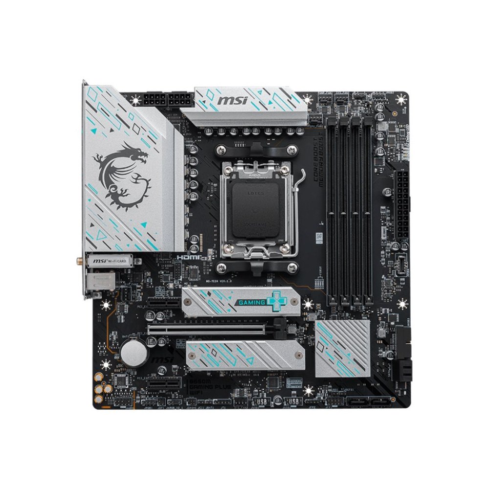 MSI MSI B650M GAMING PLUS WIFI - moderkort - micro ATX - Socket AM5 - AMD B650