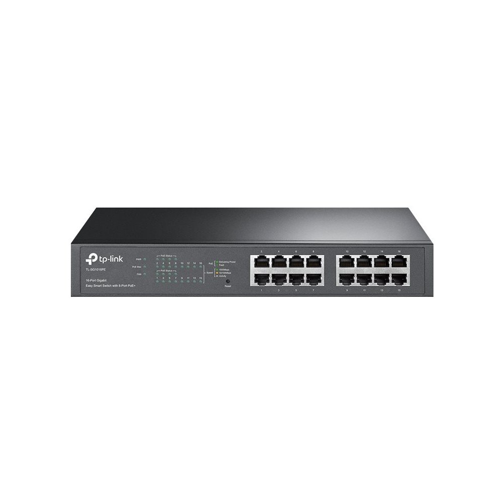 TP-LINK Technologies TP-Link TL-SG1016PE - switch - 16 portar - smart - rackmonterbar