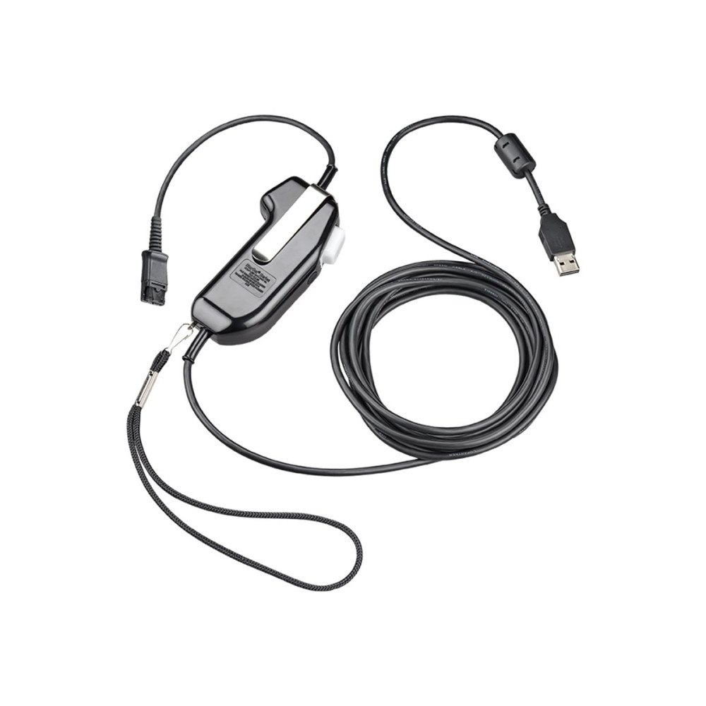 Hewlett-Packard HP Poly SHS 2626-14 - PTT (push-to-talk)-tillbehör för headset - USB, säker röst, mono, serialiserad, momentan - TAA-kom...