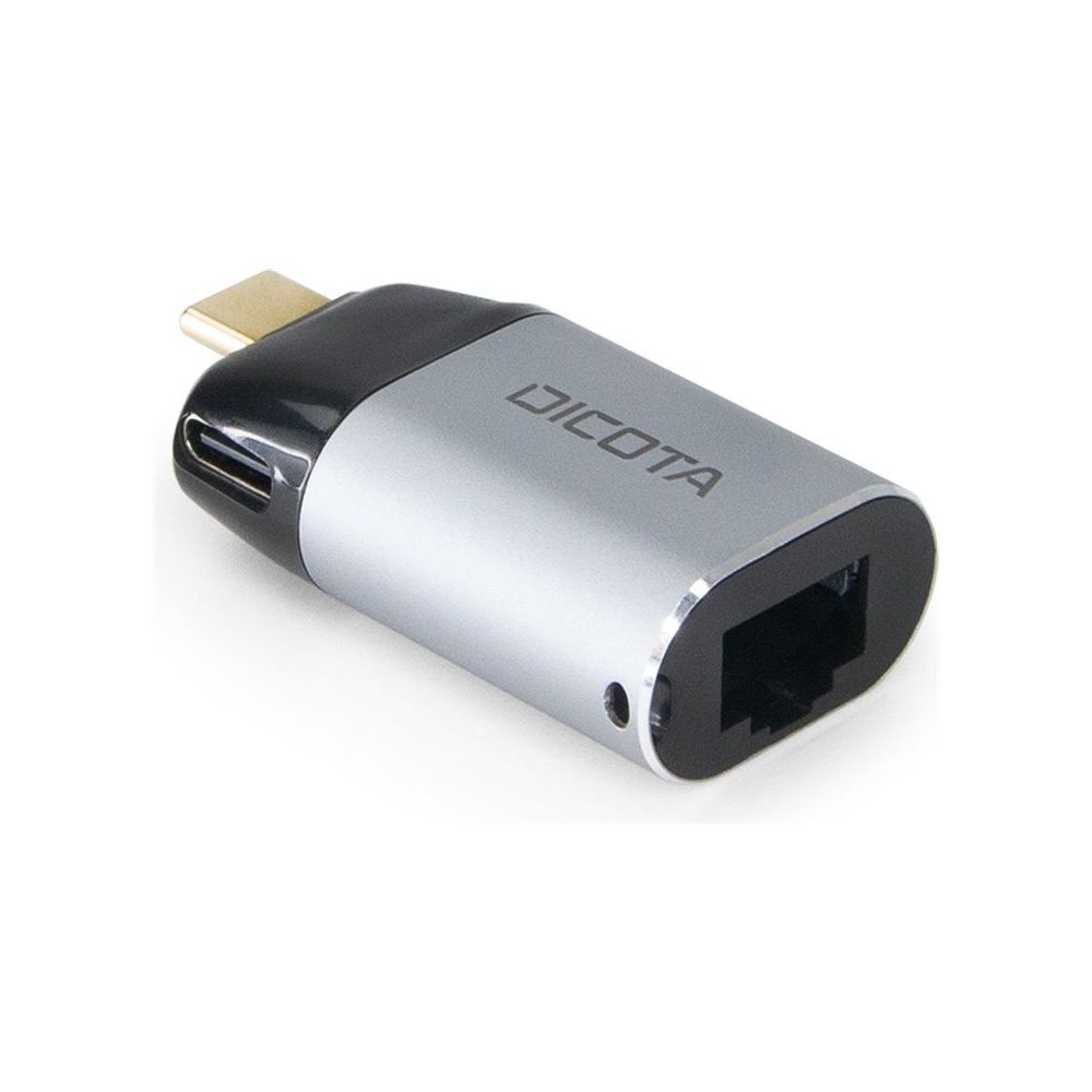 Dicota DICOTA - nätverksadapter - USB-C / Thunderbolt 3 - Gigabit Ethernet x 1
