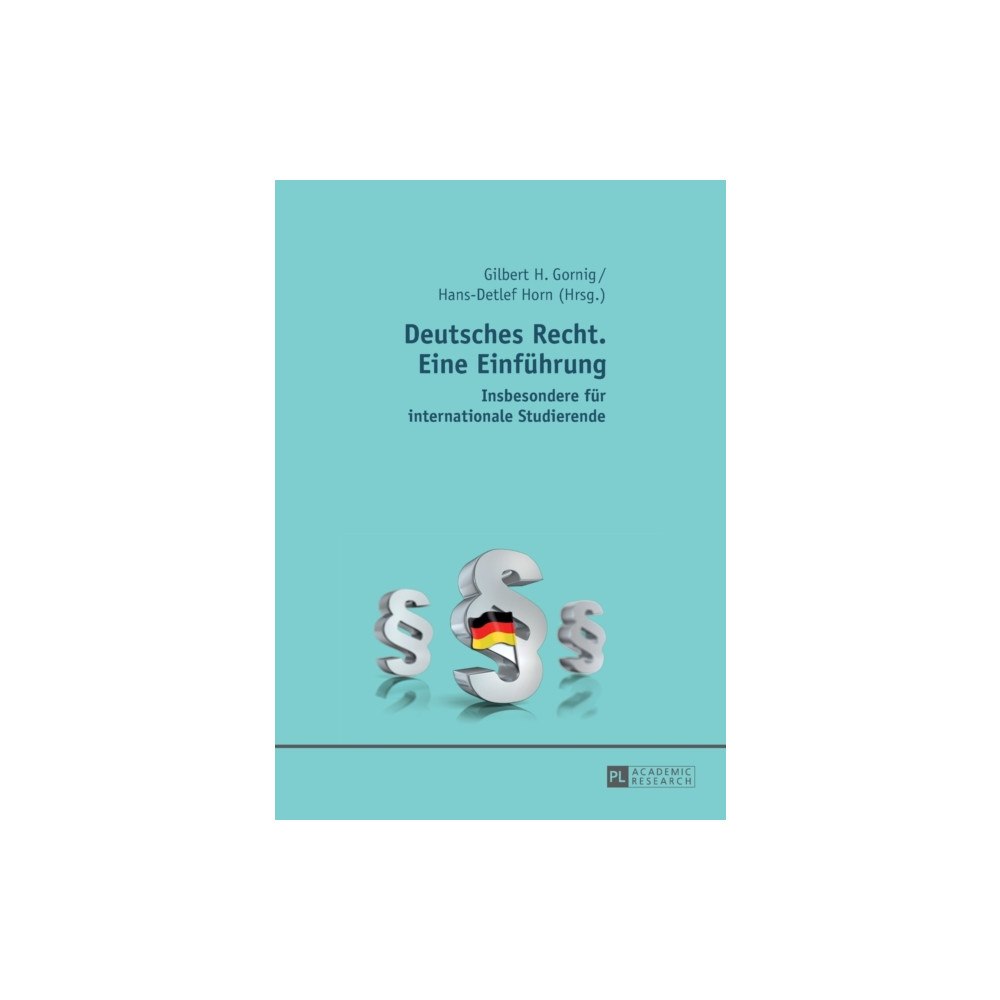 Peter lang ag Deutsches Recht. Eine Einfuehrung (häftad, ger)