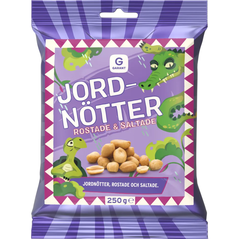 GARANT Garant Jordnötter Rostade Saltade 250g