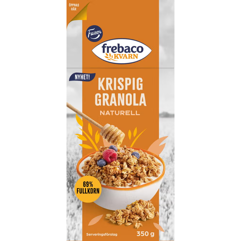 Frebaco Kvarn Frebaco Kvarn Granola Krispig Naturell 350g