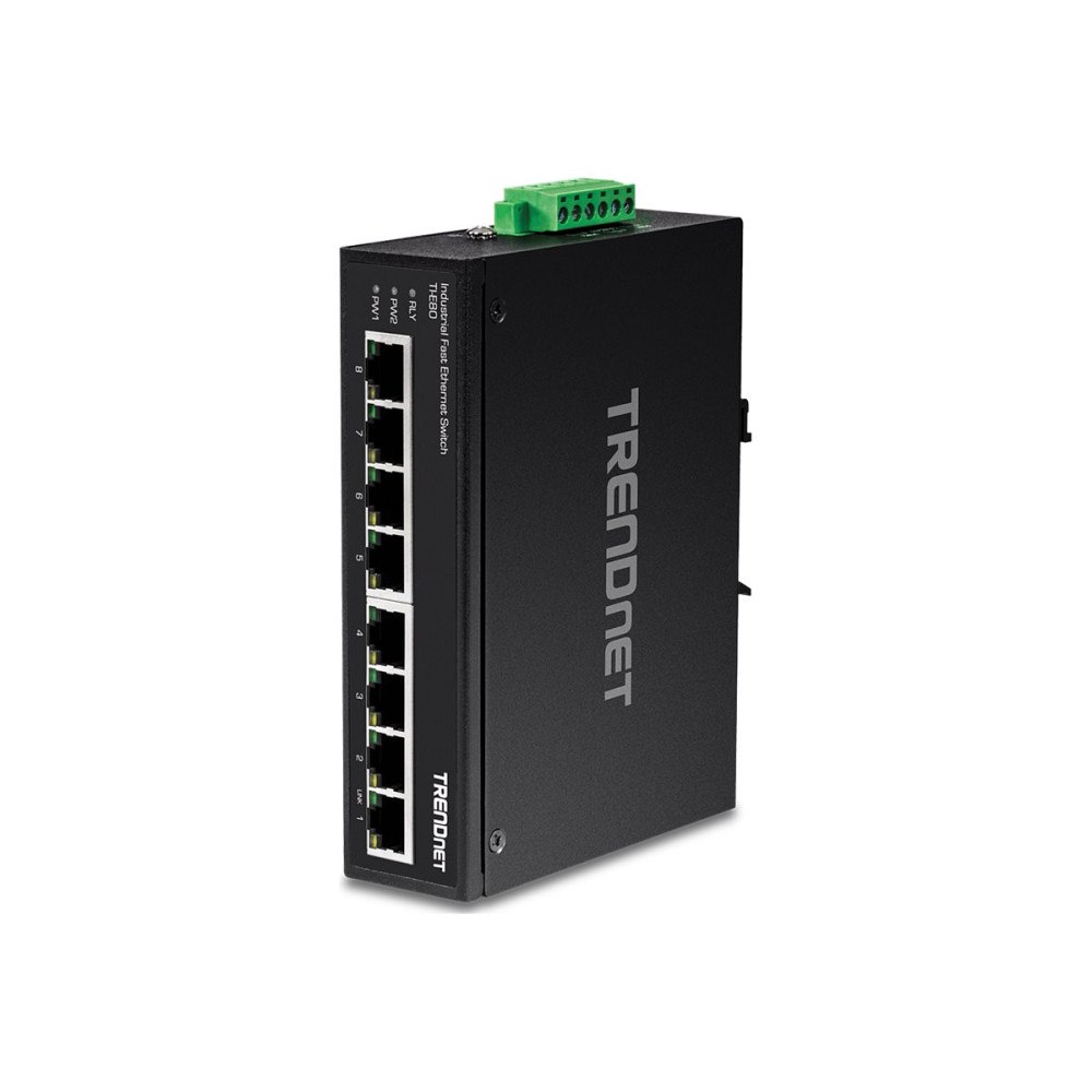 TRENDnet TRENDnet TI-E80 - switch - 8 portar - ohanterad - TAA-kompatibel