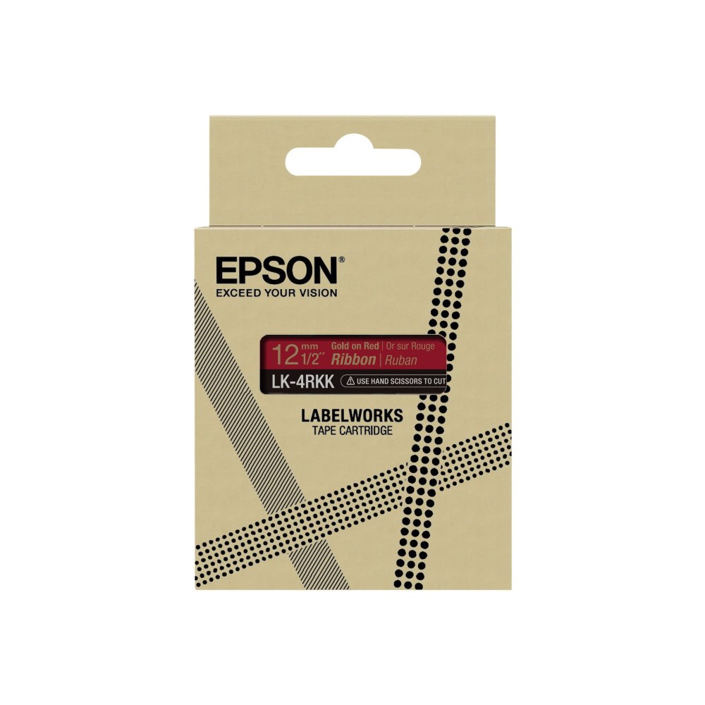 EPSON Epson LabelWorks LK-4RKK - bandtejp - satin - 1 kassett(er) - Rulle (1,2 cm x 5 m)