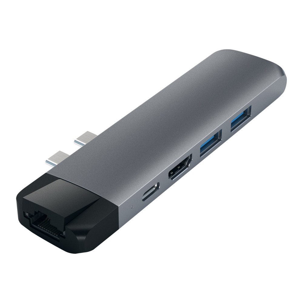 Satechi Satechi Aluminum Type-C Pro Hub with Ethernet - dockningsstation - USB-C - 1GbE