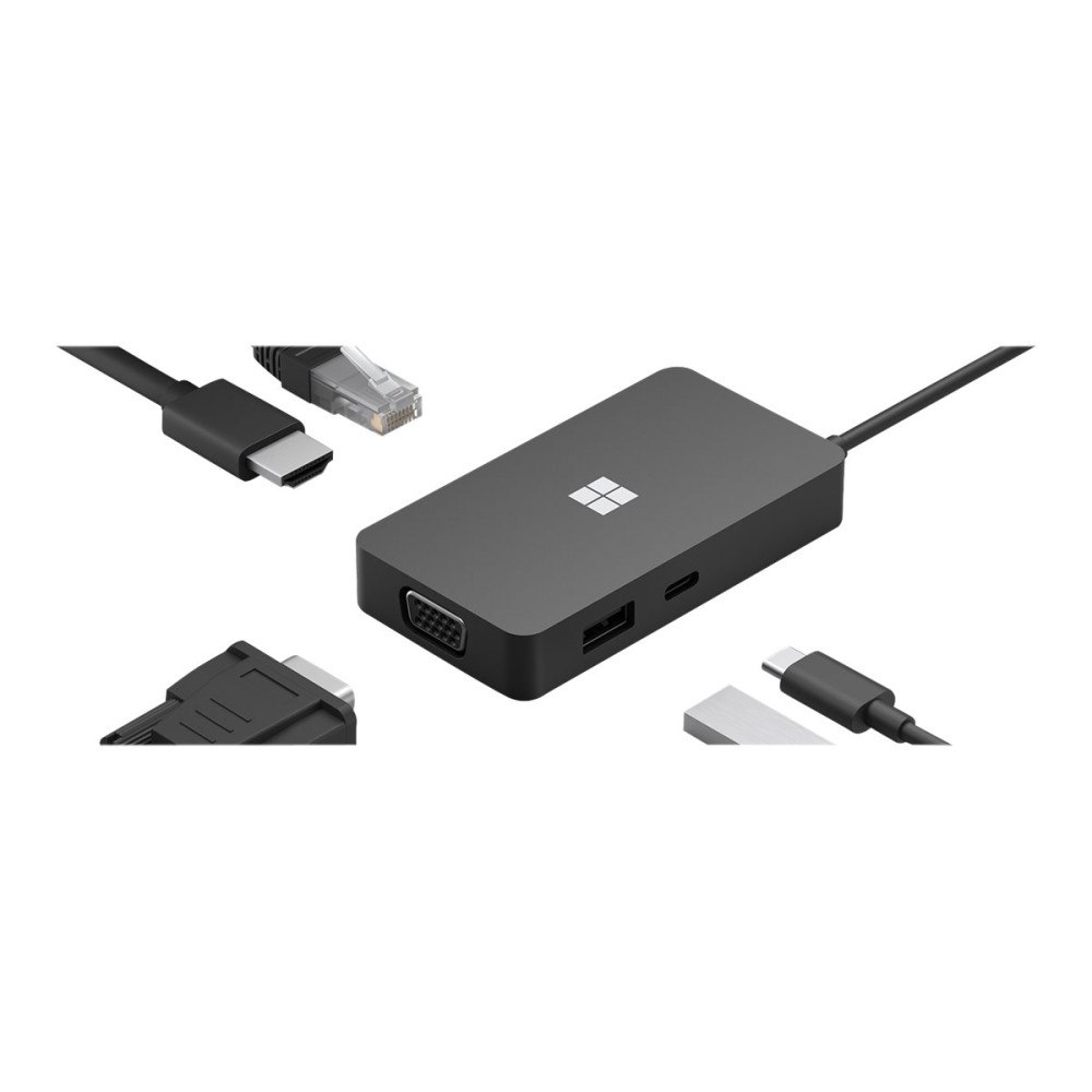 Microsoft Microsoft USB-C Travel Hub - dockningsstation - USB-C - VGA, HDMI - 1GbE