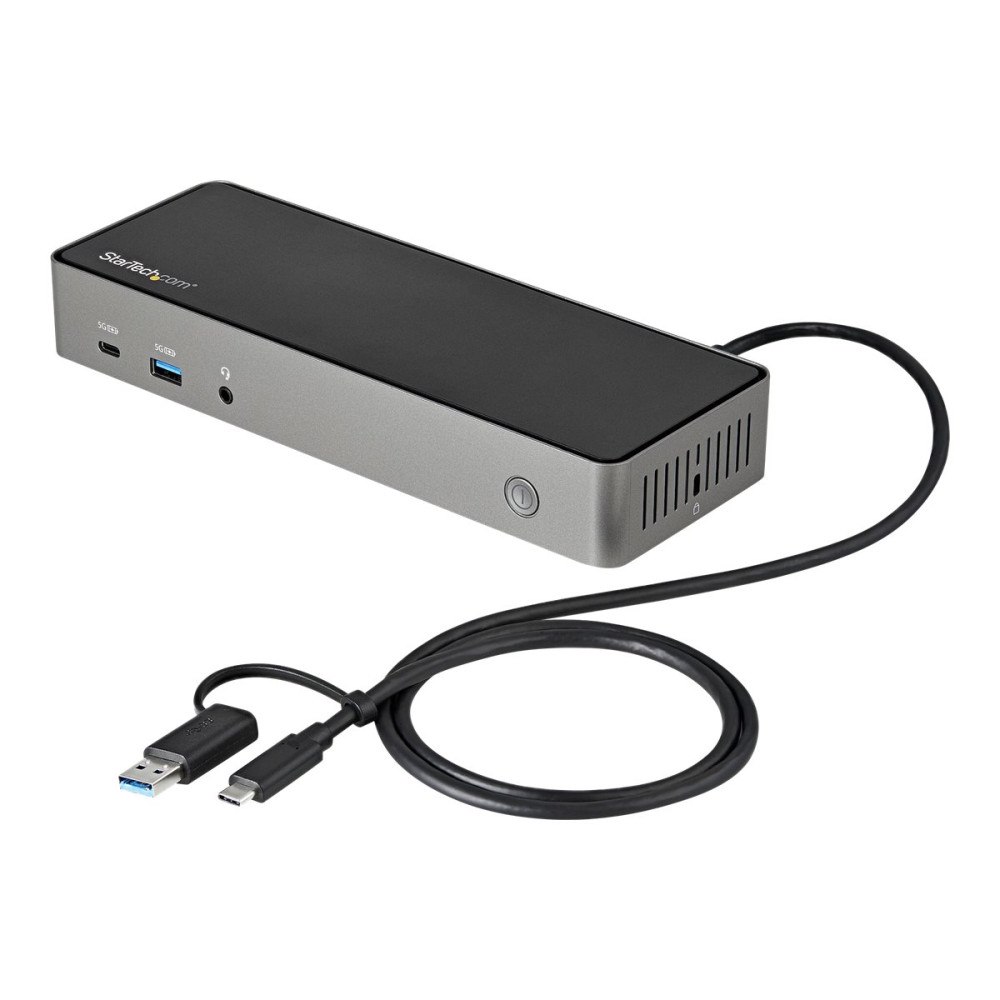 StarTech.com StarTech.com USB-C- och USB-A-dockningsstation - Universal hybriddockningsstation för trippla bildskärmar, DisplayPort o...