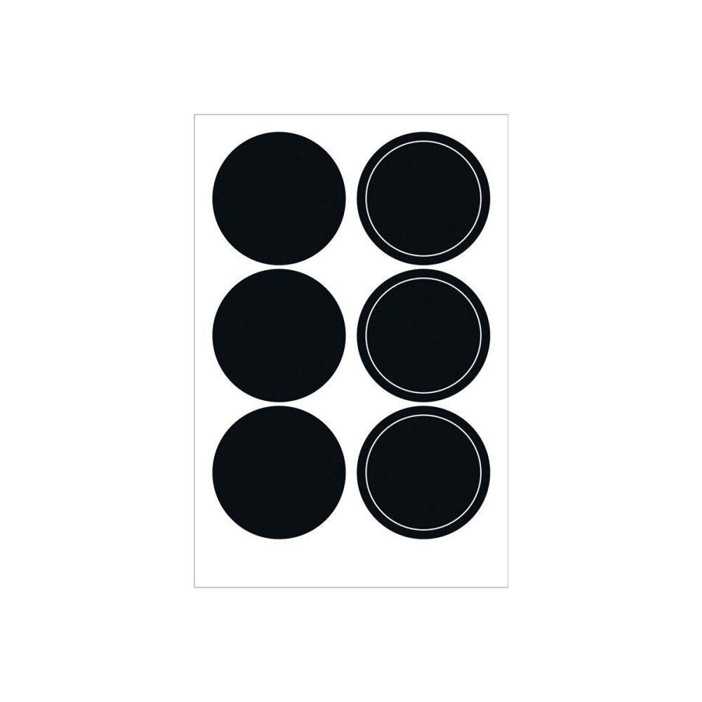 HERMA HERMA HOME feeling Blackboard stickers - dekorationsbindemedel - cirkel - 2 ark - papper