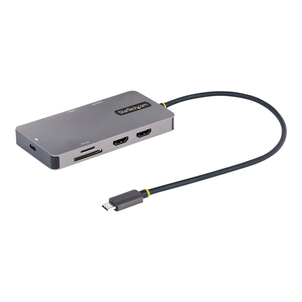 StarTech.com StarTech.com USB C-multiportadapter, dubbel HDMI-video, 4K 60 Hz, 2Pt 5 Gbps USB-A -hubb, 100 W strömförsörjning, GbE, S...