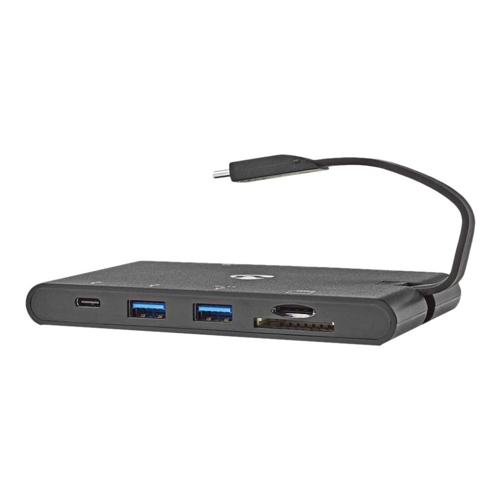 NEDIS Nedis TCARFD200BK - dockningsstation - USB-C - VGA, HDMI - 1GbE