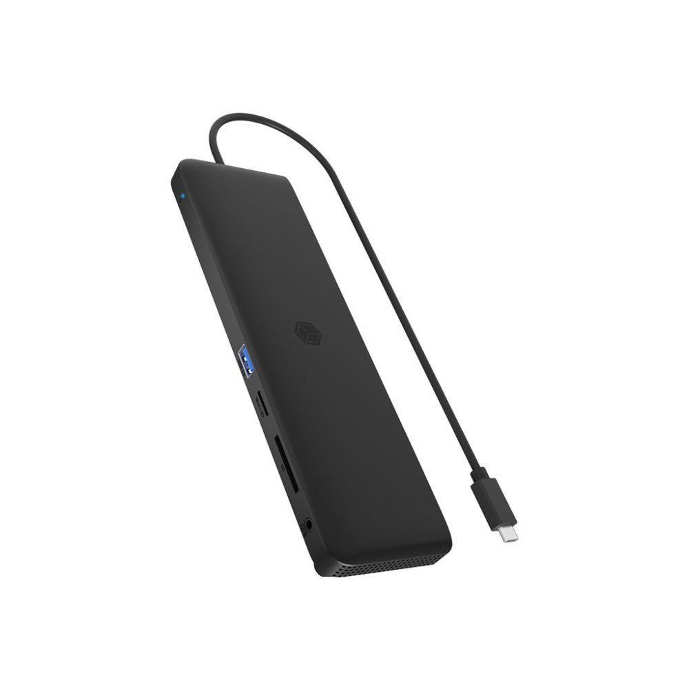 RaidSonic Technology ICY BOX 11-in-1 Mobile with Triple Video Output - dockningsstation - USB-C - 2 x HDMI, DP - 1GbE