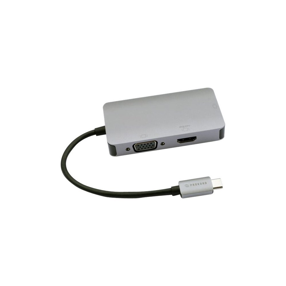 Prokord Prokord - dockningsstation - USB-C - VGA, DVI, HDMI