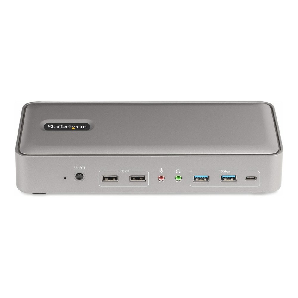 StarTech.com StarTech.com Dual-Laptop USB-C KVM Docking Station, Dual Monitor 4K 60Hz DisplayPort Dock, 5-Port USB Hub, GbE, 90W/45W...