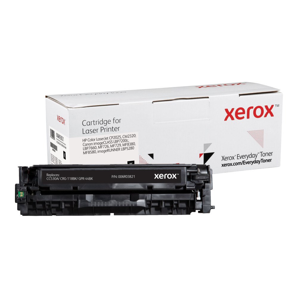 XEROX Everyday - svart - kompatibel - tonerkassett (alternativ för: Canon CRG-118BK, Canon GPR-44BK, HP CC530A)