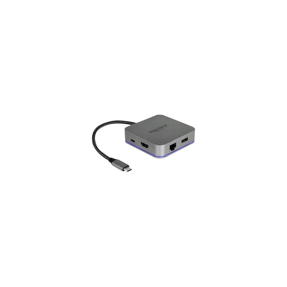 DeLOCK Delock USB Type-C Docking Station for Mobile Devices - dockningsstation - USB-C - HDMI - 1GbE