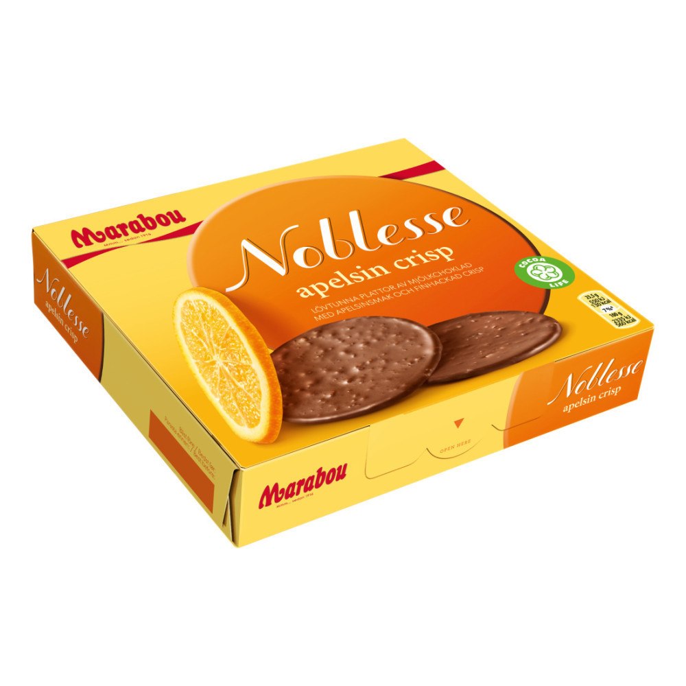 Marabou Noblesse Apelsin 150 g (Utgånget Datum)