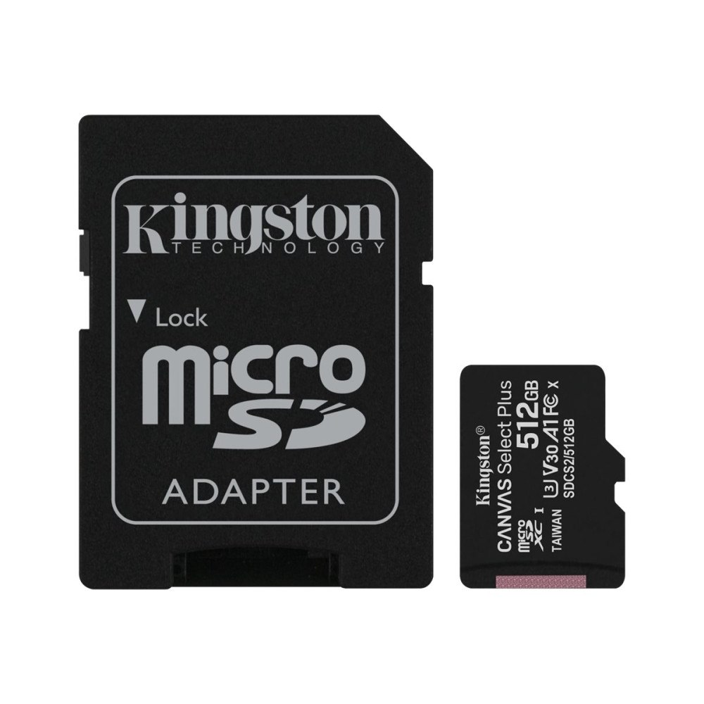 Kingston Technology Kingston Canvas Select Plus - flash-minneskort - 512 GB - mikroSDXC UHS-I