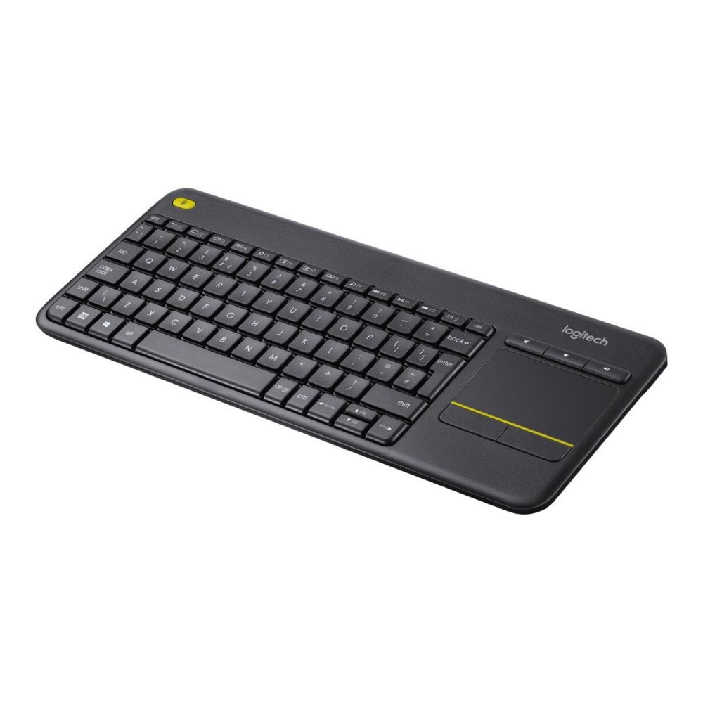 Logitech Logitech Wireless Touch Keyboard K400 Plus - tangentbord - tysk - svart Inmatningsenhet