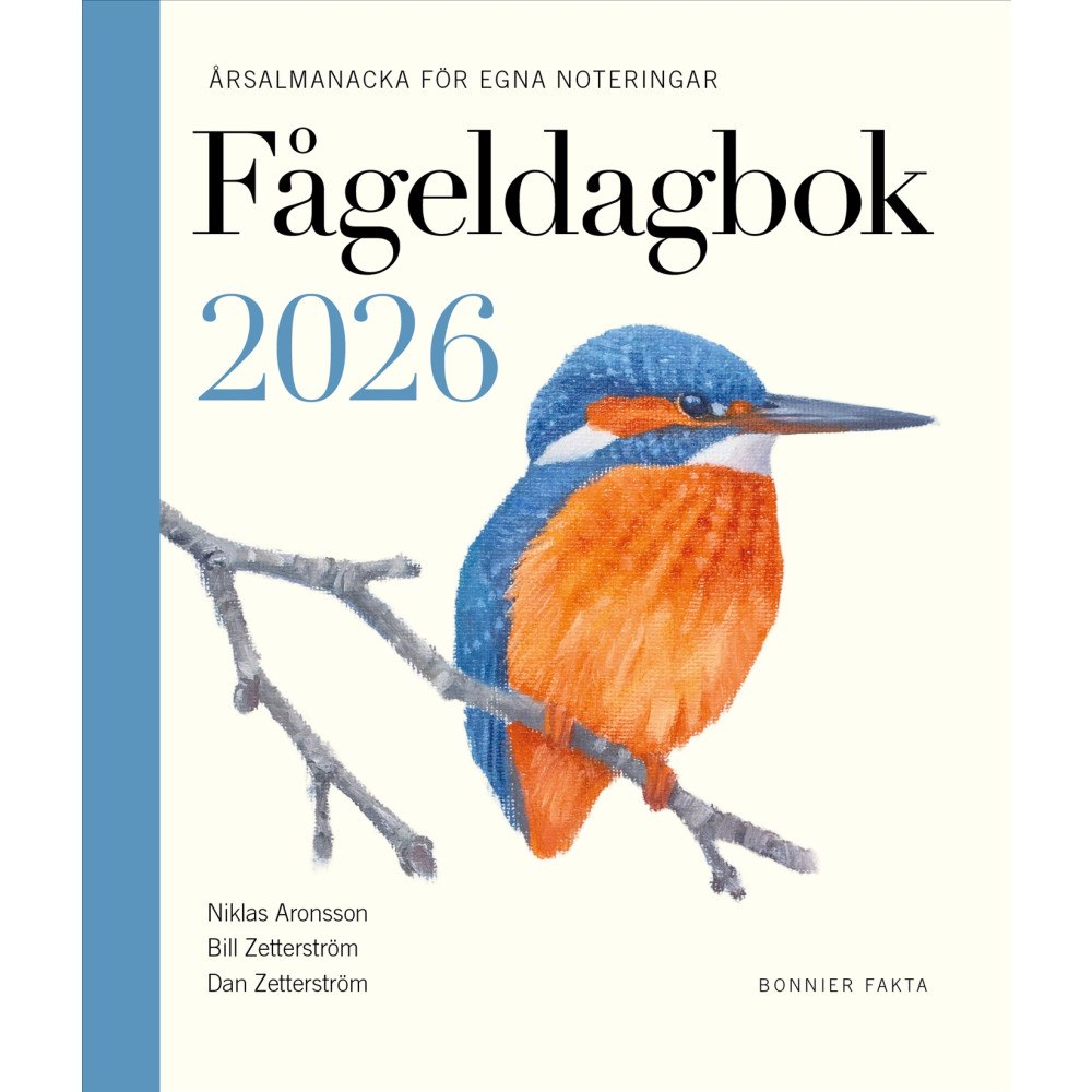 Niklas Aronsson Fågeldagbok 2026 : årsalmanacka för egna noteringar (inbunden)