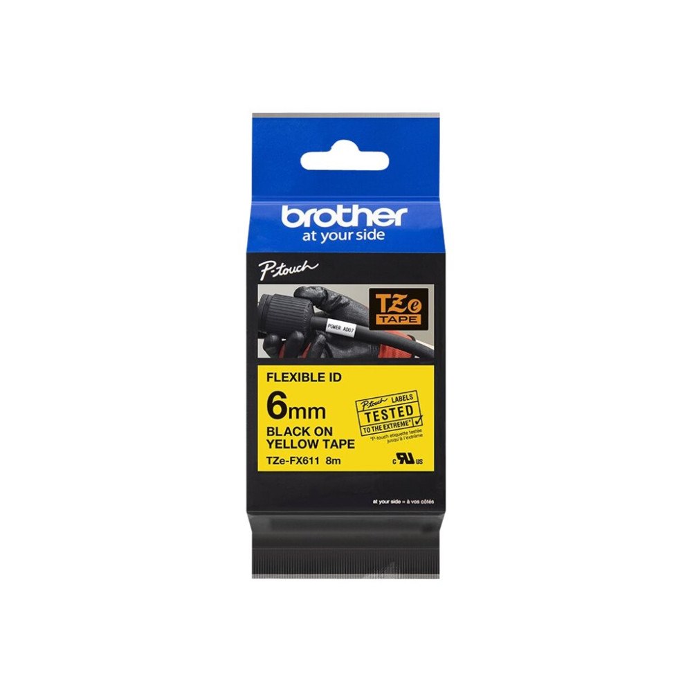 Brother Brother TZe-FX611 - flexibel tape - 1 kassett(er) - Rulle (0,6 cm x 8 m)