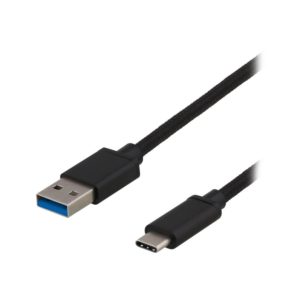 Deltaco DELTACO - USB typ C-kabel - USB typ A till 24 pin USB-C - 1 m