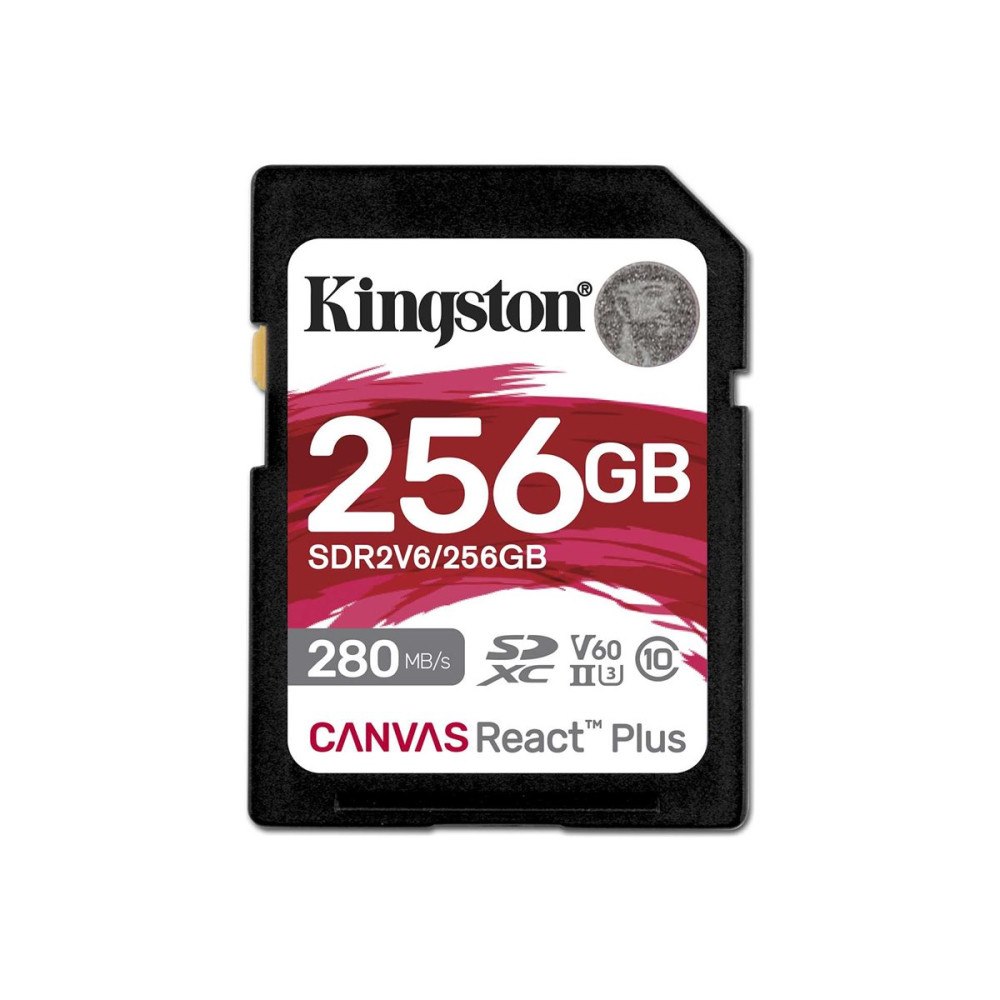 Kingston Technology Kingston Canvas React Plus - flash-minneskort - 256 GB - SDXC UHS-II
