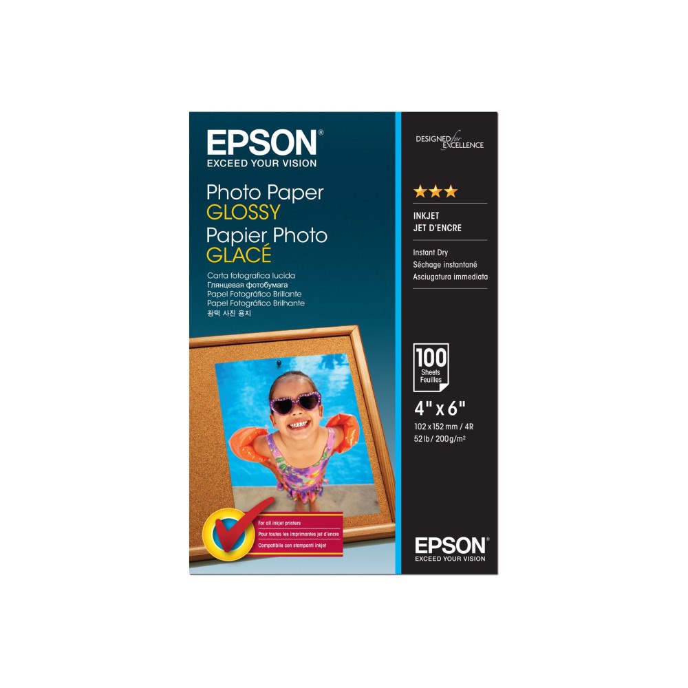 EPSON Epson - fotopapper - blank - 100 ark - 102 x 152 mm - 200 g/m²